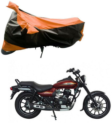 Purpleheart Two Wheeler Cover for Bajaj(Avenger 150 Street, Black, Orange)