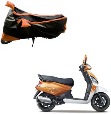 Purpleheart Two Wheeler Cover for Mahindra(Gusto, Black, Orange)