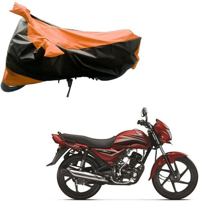 Purpleheart Two Wheeler Cover for Honda(Dream Neo, Black, Orange)