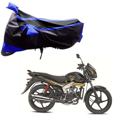 Purpleheart Two Wheeler Cover for Mahindra(Centuro, Black, Blue)