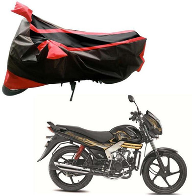 Purpleheart Two Wheeler Cover for Mahindra(Centuro, Black, Red)
