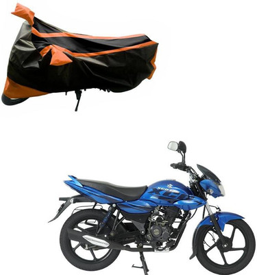 Purpleheart Two Wheeler Cover for Bajaj(XCD 125cc, Black, Orange)