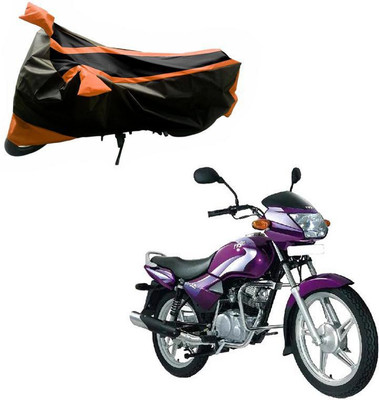 Purpleheart Two Wheeler Cover for TVS(Star City, Black, Orange)