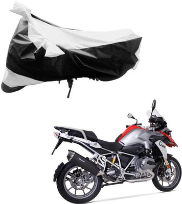Purpleheart Two Wheeler Cover for BMW(R 1200 GS, Black, Silver)