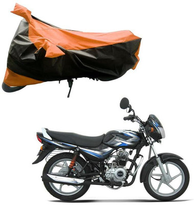 Purpleheart Two Wheeler Cover for Bajaj(CT100, Black, Orange)