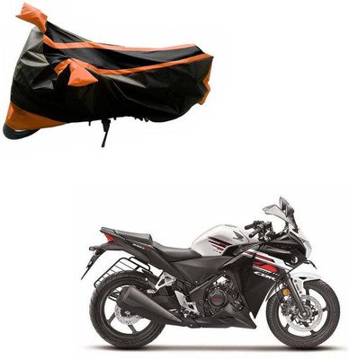 Purpleheart Two Wheeler Cover for Honda(CBR 250R, Black, Orange)
