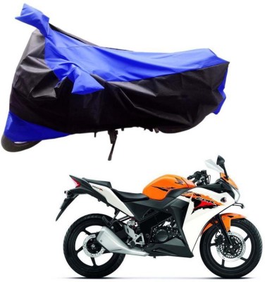 Purpleheart Two Wheeler Cover for Honda(CBR 150R, Black, Blue)