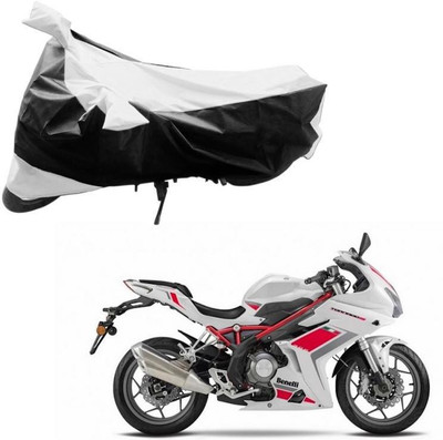 Purpleheart Two Wheeler Cover for DSK Benelli(TNT R, Black, Silver)