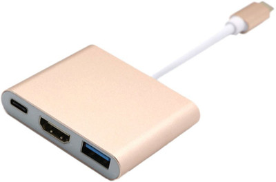 

Auslese TYPE-C-HDMI USB Adapter(White, Golden)