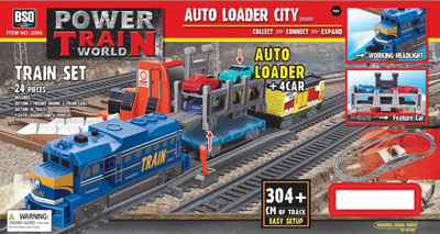

Power Train TurboS Auto loader City Train Set (2086)(Blue and Red)