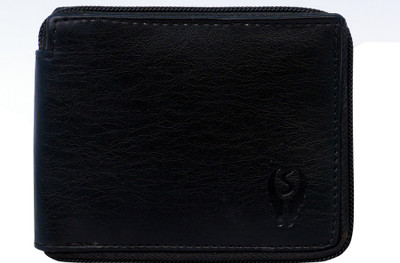 

SAMTROH Men Black Artificial Leather Wallet(3 Card Slots)
