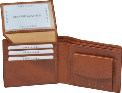 

SHAR Boys Tan Artificial Leather Wallet(5 Card Slots)
