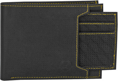 

LIMERENCE Men Black Canvas Wallet(9 Card Slots)