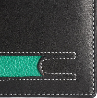 

IVAAN'S Men Black Genuine Leather Wallet(6 Card Slots)
