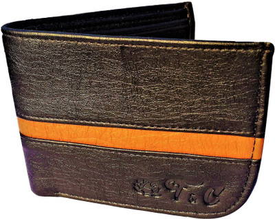 

FRIENDS & COMPANY Men Black Artificial Leather Wallet(8 Card Slots)