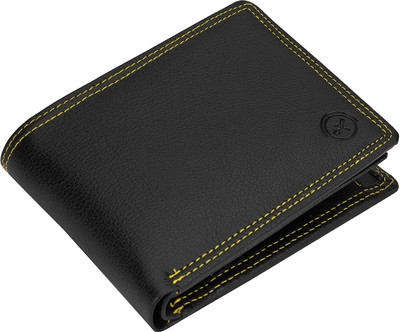 

LIMERENCE Men Black Genuine Leather Wallet(9 Card Slots)