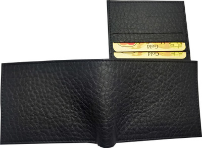 

SL COLLECTIONS Men Black Artificial Leather Wallet(7 Card Slots)