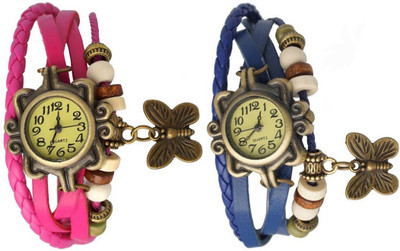 

OpenDeal Stylish Leather Butterfly New Fashion BD0014 Watch - For Women