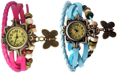 

OpenDeal Stylish Leather Butterfly New Fashion BD0017 Watch - For Women