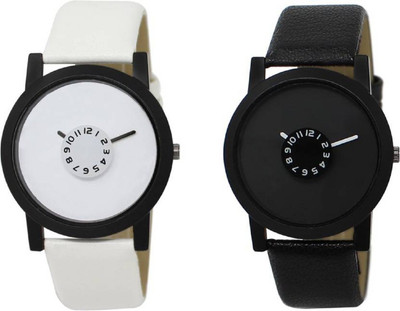 

Aaradhya Fashion LR25-26 Slim Black & White New Combo Analogue Watch - For Men
