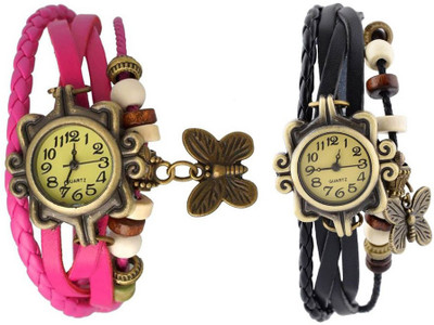 

OpenDeal Stylish Leather Butterfly New Fashion BD0013 Watch - For Women
