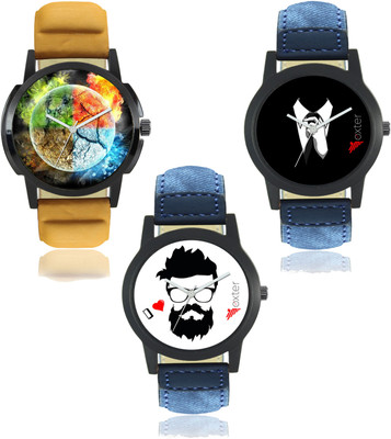 

E-Smart JF402-403-407 Combo Analogue Watch for Men and Boys (Pack Of 3) Watch - For Men