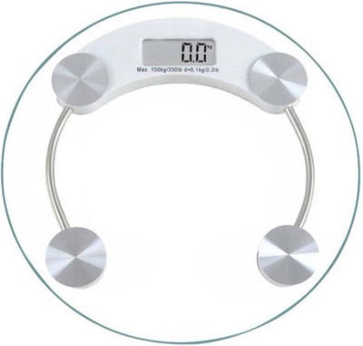 

Gentle E Kart Strong Transparent Round Weighing Scale(White)