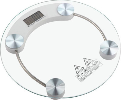 

Gentle E Kart Transparent Round Weighing Scale(White)
