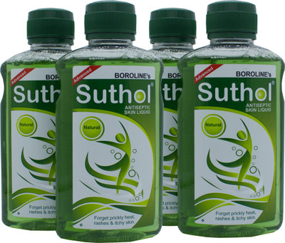 

BOROLINE'S SUTHOL Natural Antiseptic Skin Liquid pack of 4 Antiseptic Liquid(400 ml, Pack of 4)
