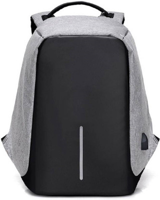WDS Trendz 15.6 inch Expandable Laptop Backpack (Black, Grey) 22 L Laptop Backpack(Grey, Black)