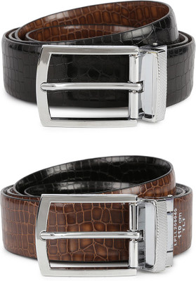 

Van Heusen Men Black Genuine Leather Belt