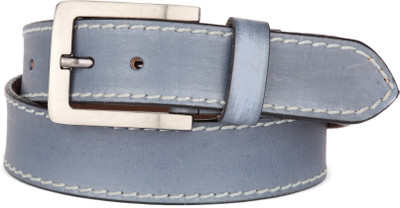 

U+N Men & Women Casual Blue Genuine Leather Belt