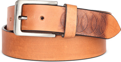 

U+N Men & Women Casual Brown Genuine Leather Belt