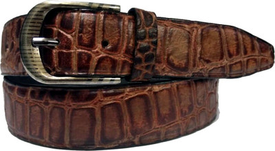 

WMAS Leather World Men Casual, Formal, Party Brown Genuine Leather Belt