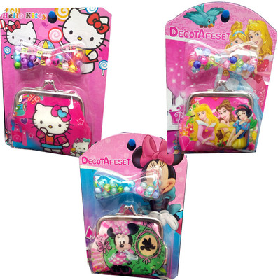 

TECHNOCHITRA SMALL LITTLE PURSE AND MULTICOLOR BEADS BIRTHDAY GIFT COMBO / RETURN GIFT / GIFT COMBO(Set of 3)