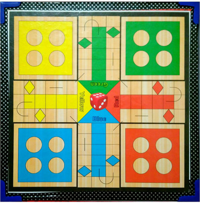 

Sunshine International Wooden Ludo & Snake Ladder Game Board Game