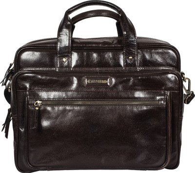 

Calfnero N-102-Chocolate Medium Briefcase - For Men(Chocolate)