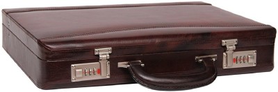 

HICLASS Leather Briefcase Medium Briefcase - For Men(Brown)