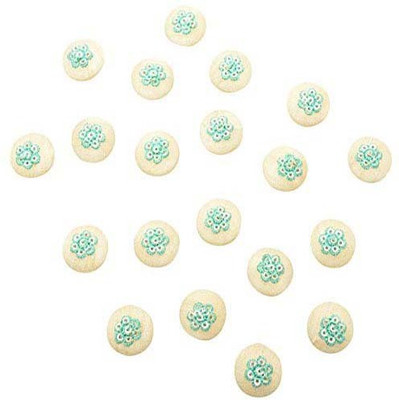 

Fabric and Lace BT022C Fabric, Metal Buttons(Pack of 20)