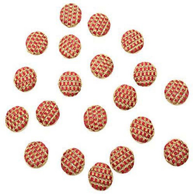 

Fabric and Lace BT034A Fabric, Metal Buttons(Pack of 20)