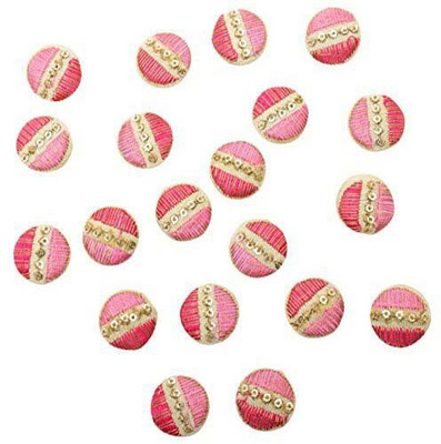 

Fabric and Lace BT043A Fabric, Metal Buttons(Pack of 20)