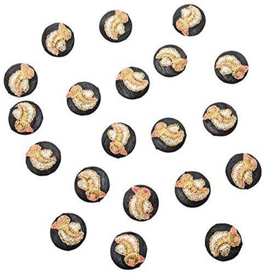 

Fabric and Lace BT066C Fabric, Metal Buttons(Pack of 20)