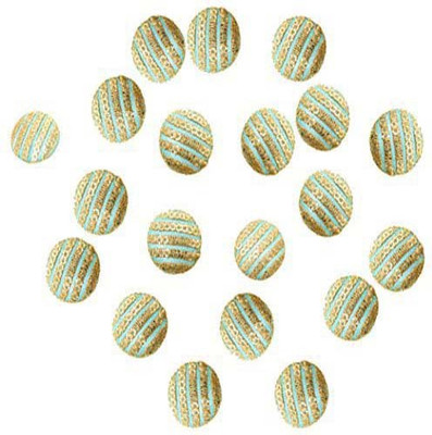 

Fabric and Lace BT031E Fabric, Metal Buttons(Pack of 20)