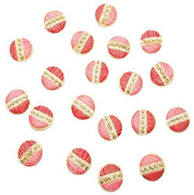 

Fabric and Lace BT043C Fabric, Metal Buttons(Pack of 20)