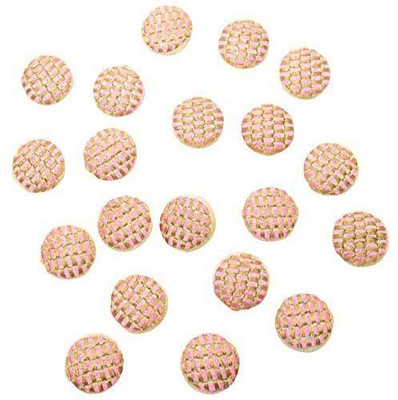 

Fabric and Lace BT034B Fabric, Metal Buttons(Pack of 20)