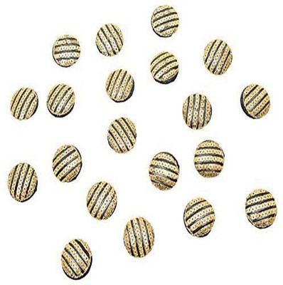 

Fabric and Lace BT031C Fabric, Metal Buttons(Pack of 20)