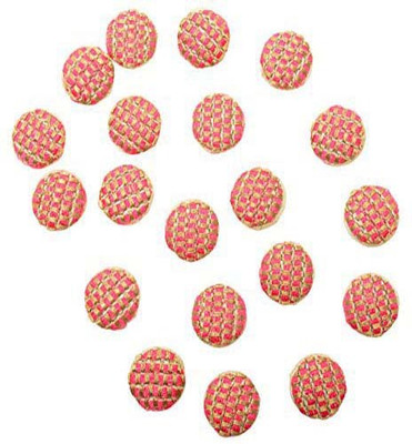 

Fabric and Lace BT034G Fabric, Metal Buttons(Pack of 20)