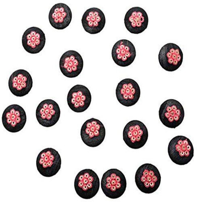 

Fabric and Lace BT064D Fabric, Metal Buttons(Pack of 20)
