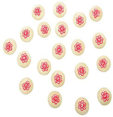 

Fabric and Lace BT022B Fabric, Metal Buttons(Pack of 20)