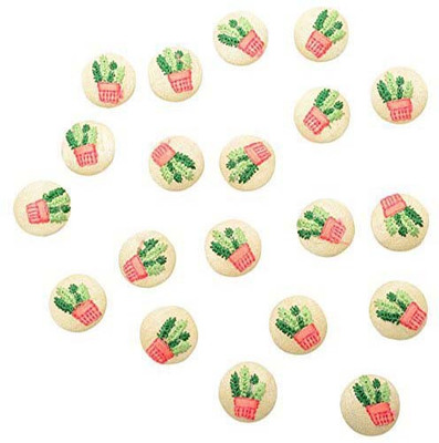 

Fabric and Lace BT036C Fabric, Metal Buttons(Pack of 20)
